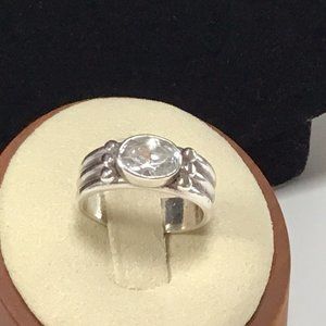 CZ Sterling Silver Ring Size 5.5 NWOT